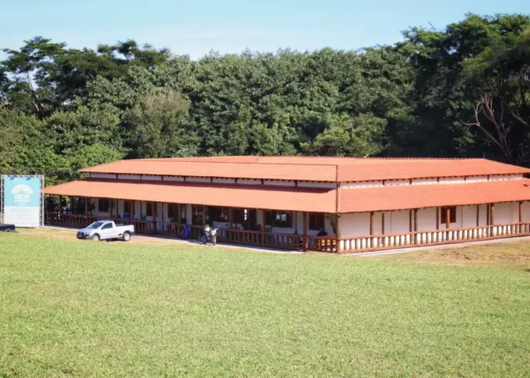Casa foi erguida no Parque das Nações Indígenas, há 15 anos (Foto: Osmar Veiga)