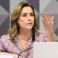 Senadora Soraya Thronicke, em audiência de Comissão Parlamentar (Foto: Jefferson Rudy/Agência Senado).